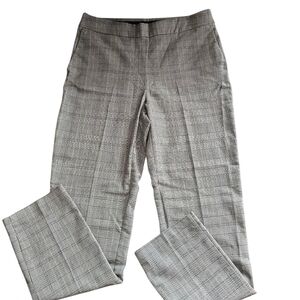 Hilary Radley Pull On Glen Plaid Pants Size Medium